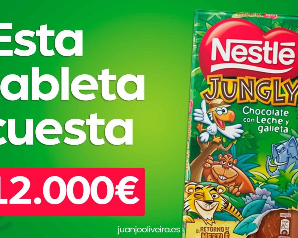 Nestlé Jungly vuelve y subasta una tableta de chocolate por 12.000 euros